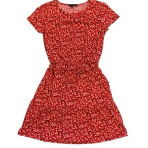 Banana Republic Floral Red Dress large